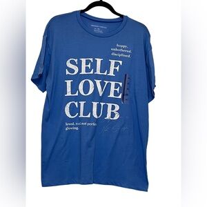 Grayson Threads Women’s XXL Graphic Blue T-Shirt - Self Love Club NWT